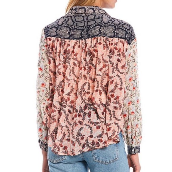 FREE PEOPLE DANI BUTTON DOWN TOP - Picture 5 of 10